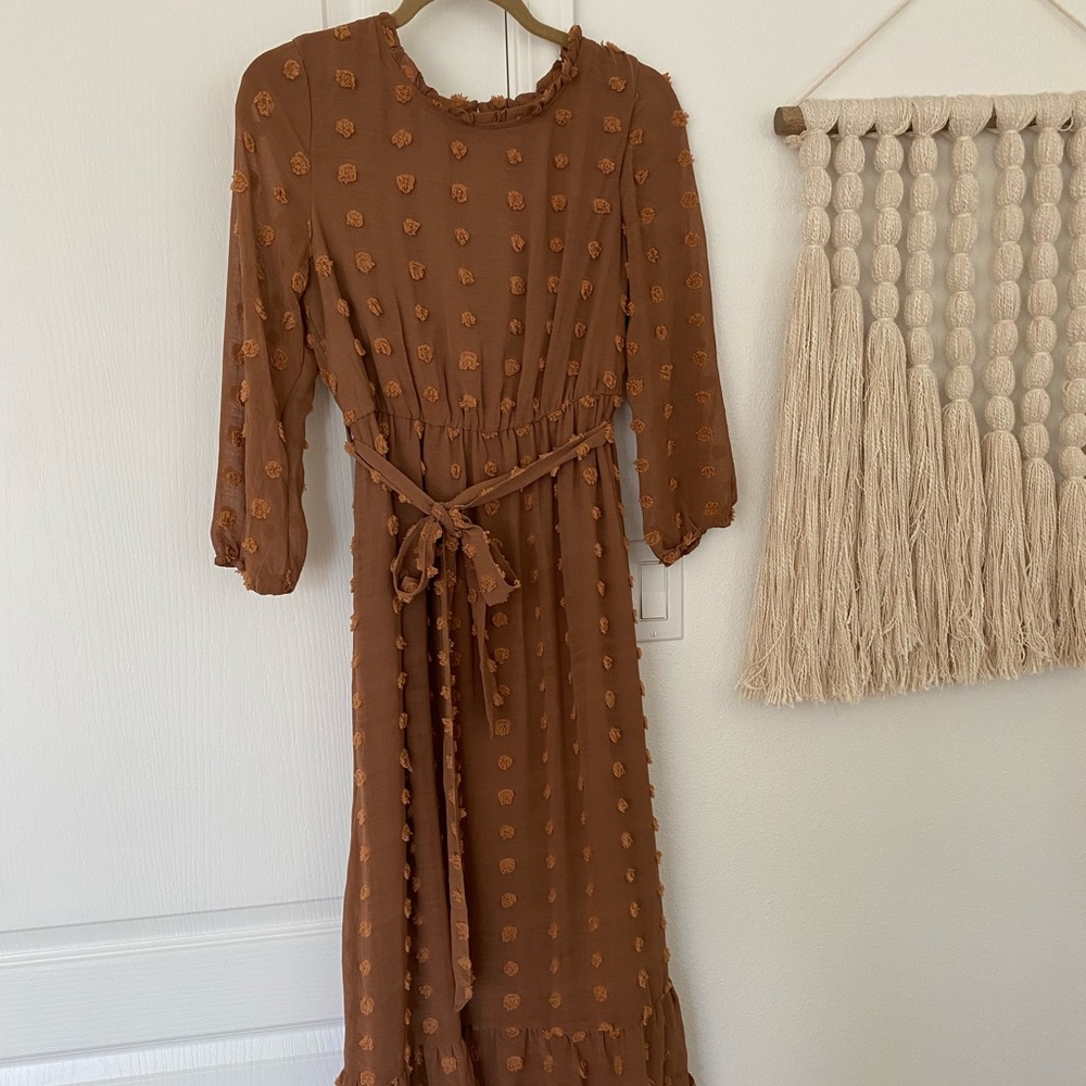 Bohme Rust Pom Dress